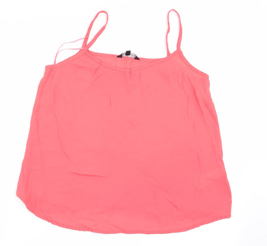 Womens UK Size 12 New Look Orange Camisole Tank