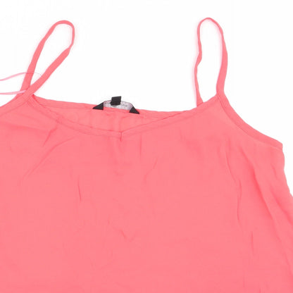 Womens UK Size 12 New Look Orange Camisole Tank