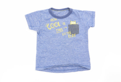 dunnes Boys Blue   Basic T-Shirt Size 2-3 Years