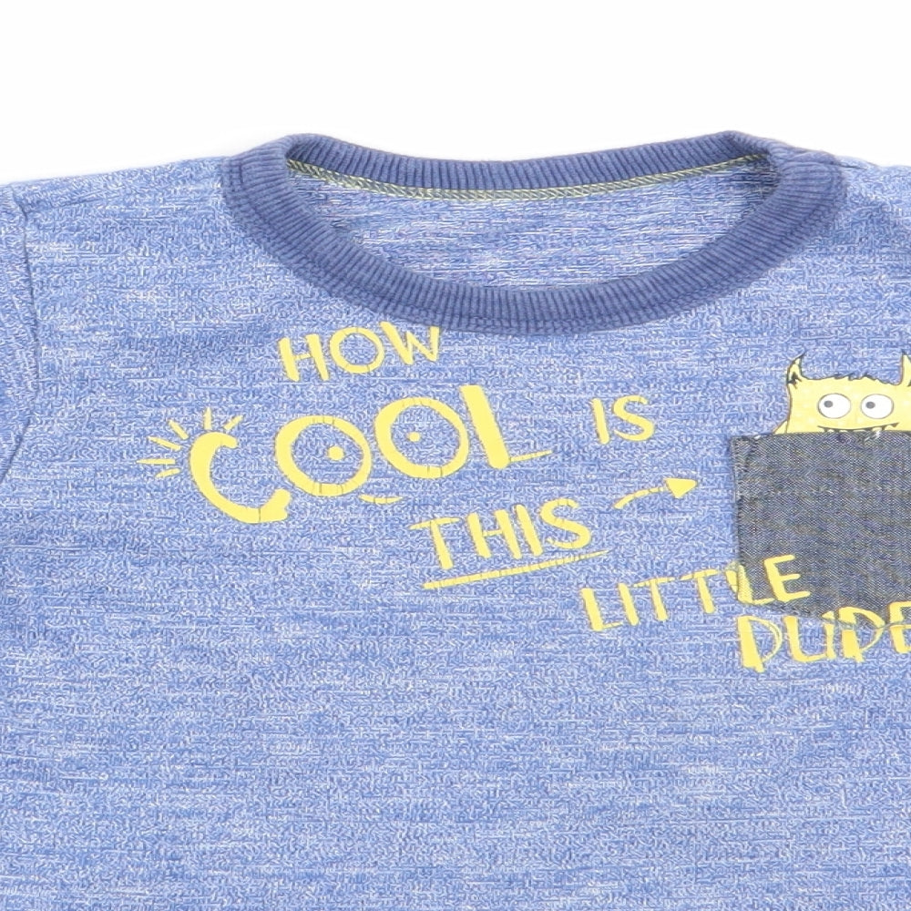 dunnes Boys Blue   Basic T-Shirt Size 2-3 Years