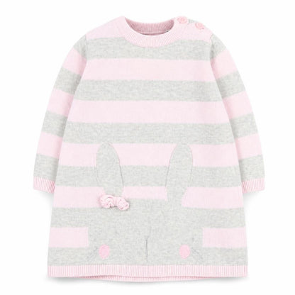bluezoo Girls Multicoloured Striped  Jumper Dress  Size 3-6 Months