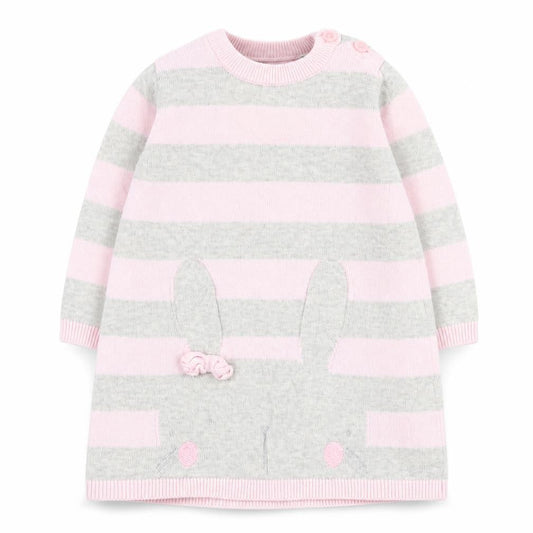 bluezoo Girls Multicoloured Striped  Jumper Dress  Size 3-6 Months