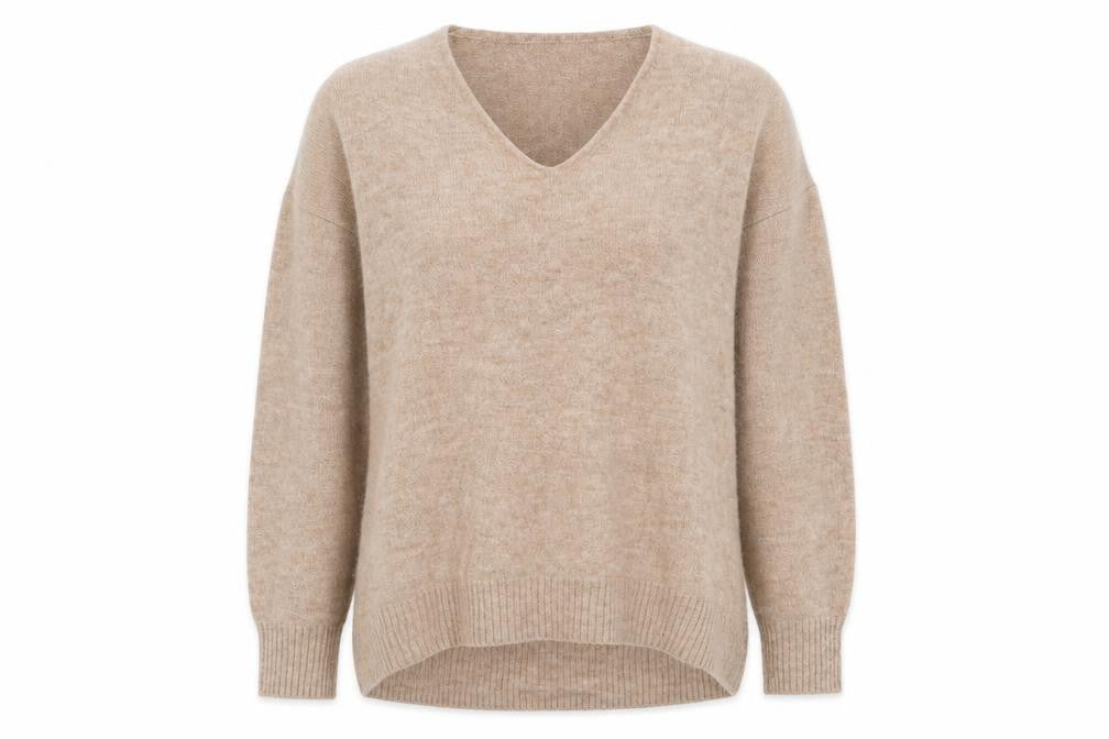Womens UK Size M H&M Beige Pullover Jumper