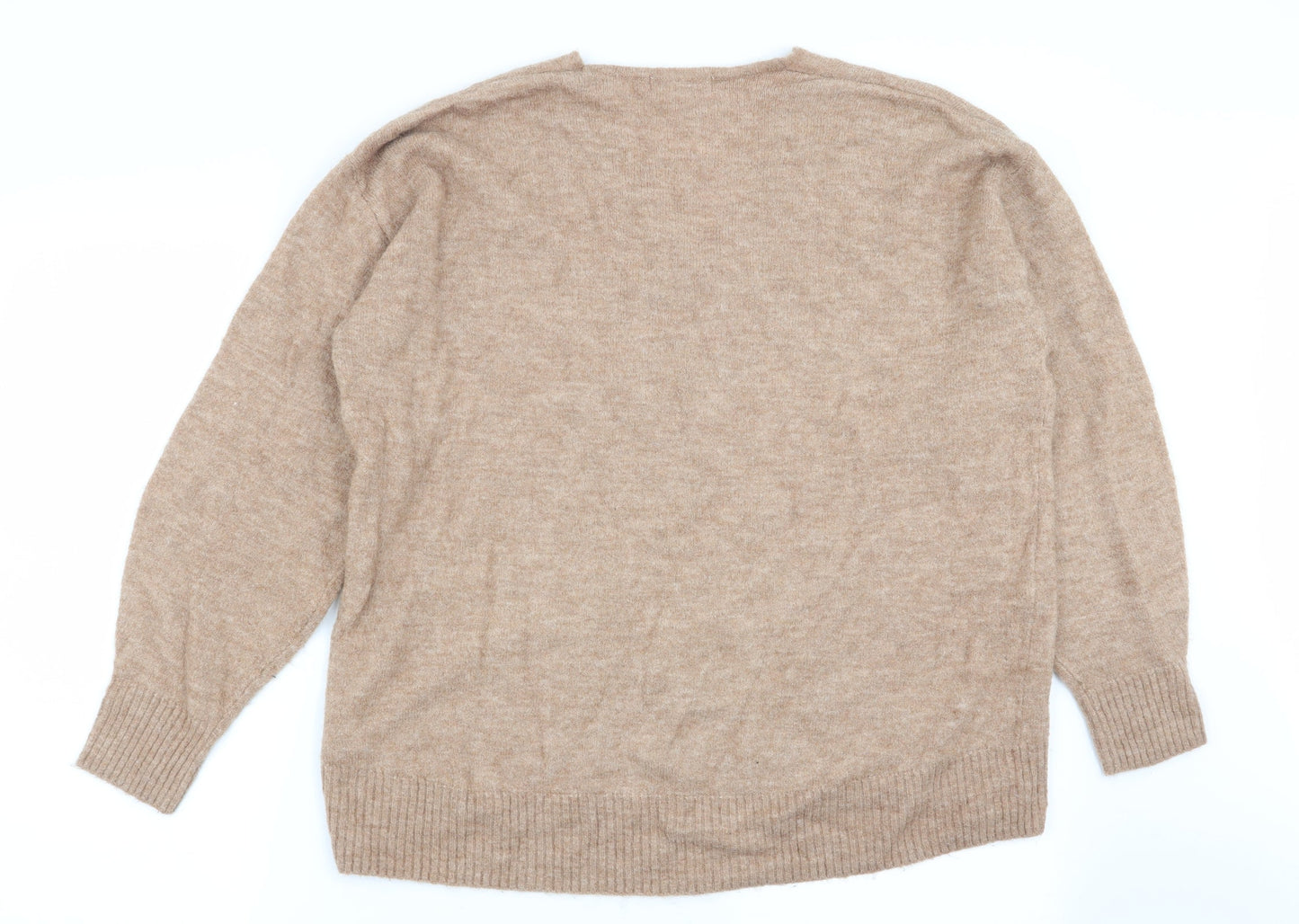 Womens UK Size M H&M Beige Pullover Jumper