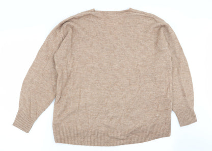 Womens UK Size M H&M Beige Pullover Jumper