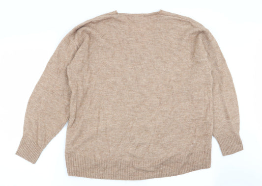 Womens UK Size M H&M Beige Pullover Jumper