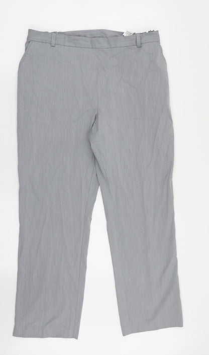 Womens UK Size 12 M&S Regular Fit  Grey Trousers