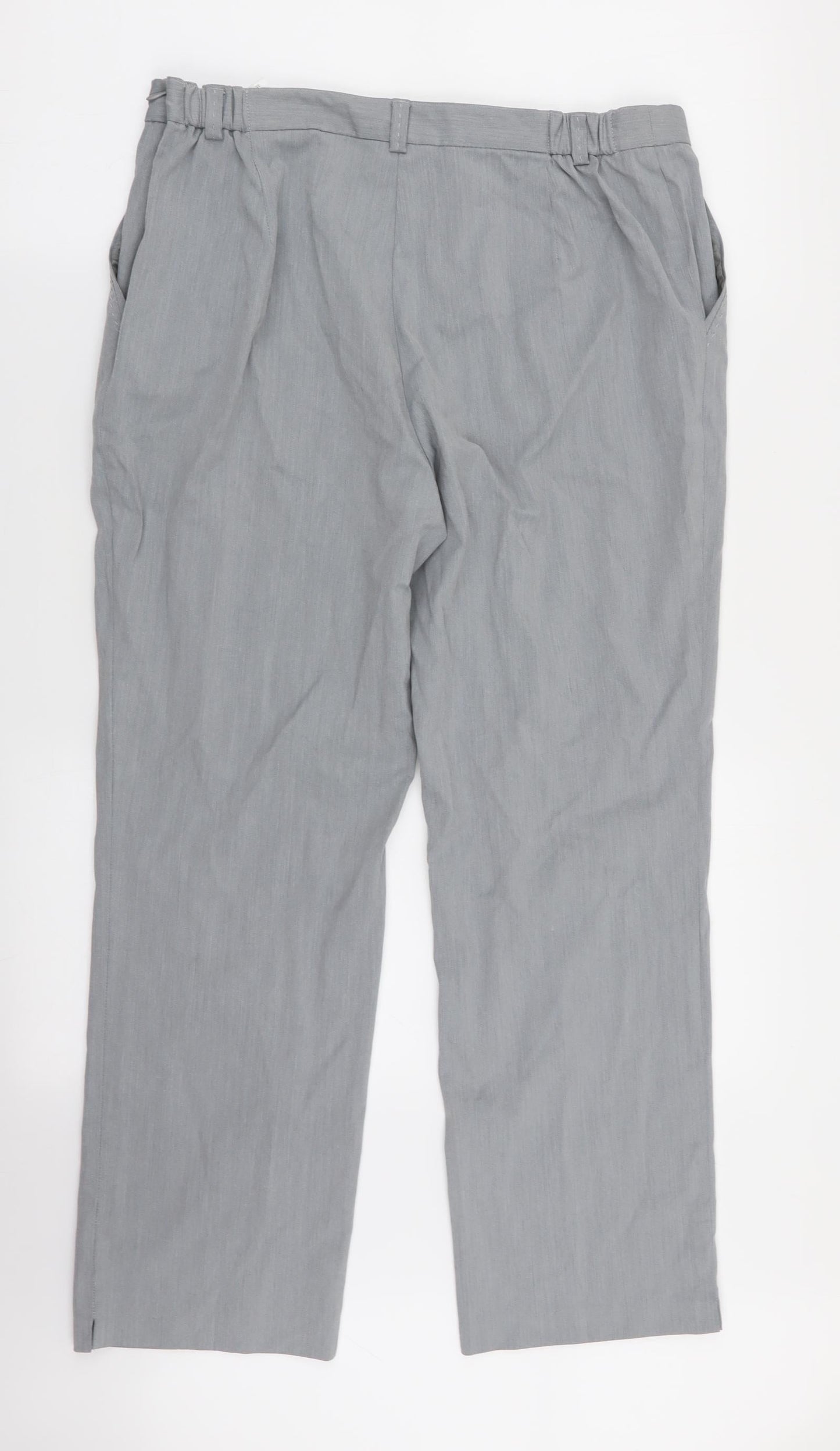 Womens UK Size 12 M&S Regular Fit  Grey Trousers