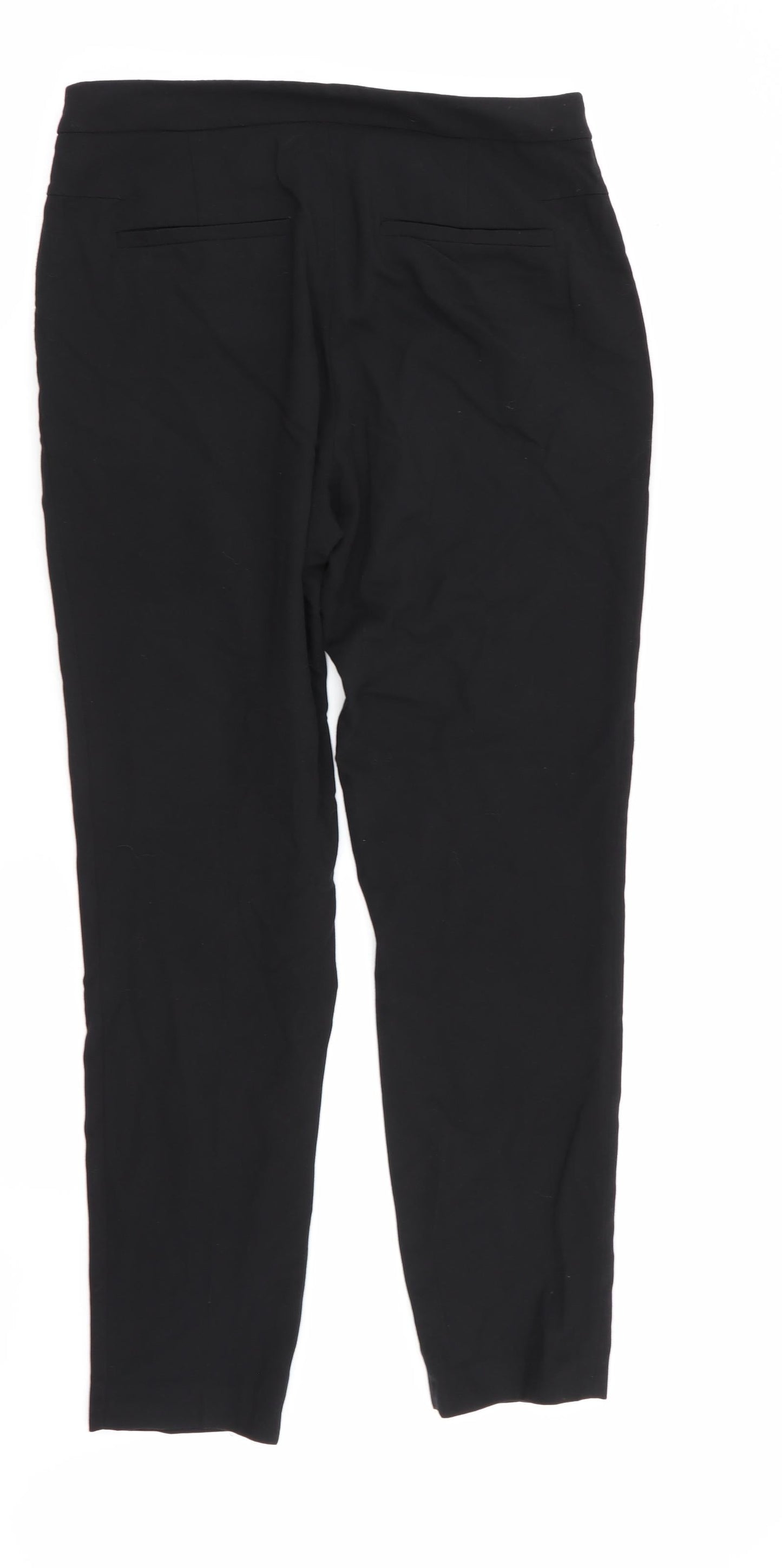 Womens UK Size 4 Zara Regular Fit  Black Trousers
