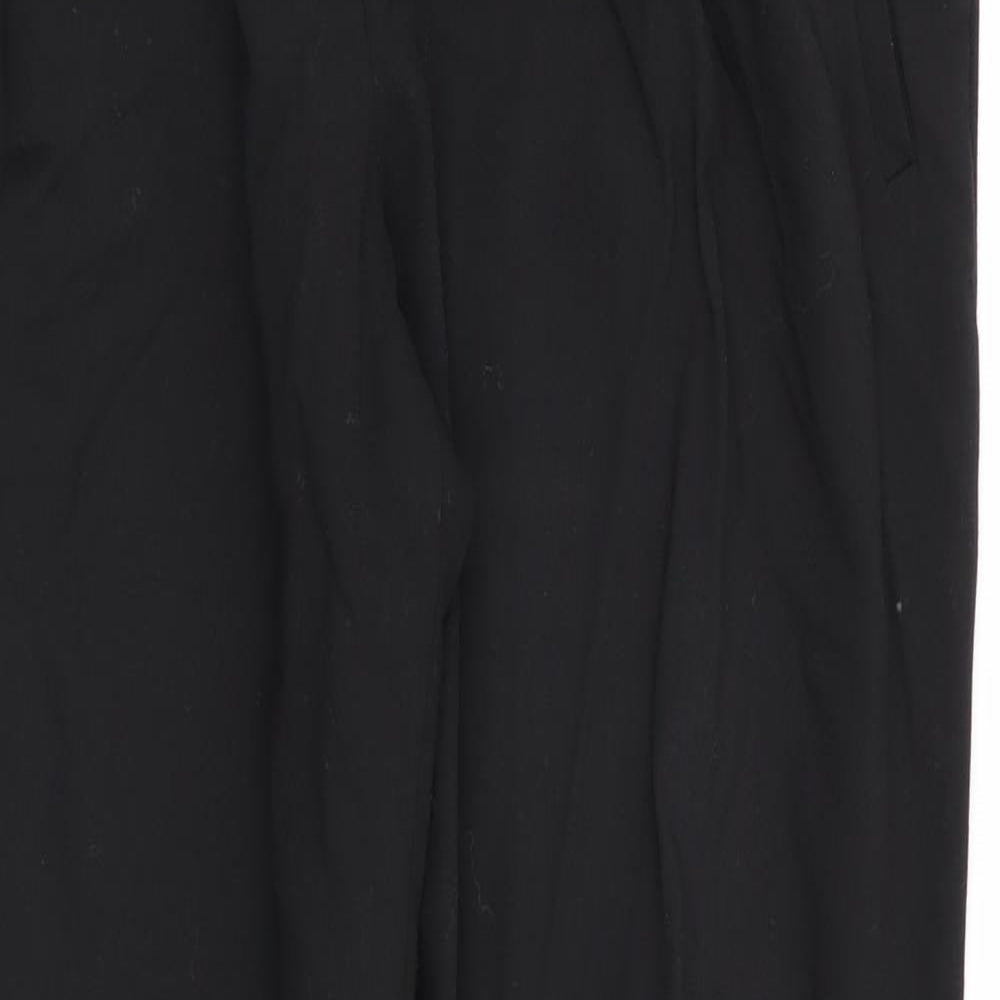 Womens UK Size 4 Zara Regular Fit  Black Trousers