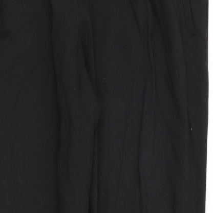 Womens UK Size 4 Zara Regular Fit  Black Trousers