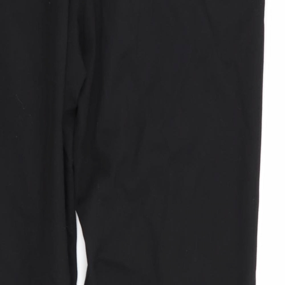 Womens UK Size 4 Zara Regular Fit  Black Trousers