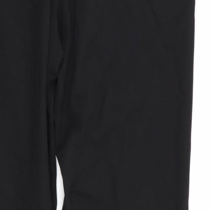 Womens UK Size 4 Zara Regular Fit  Black Trousers