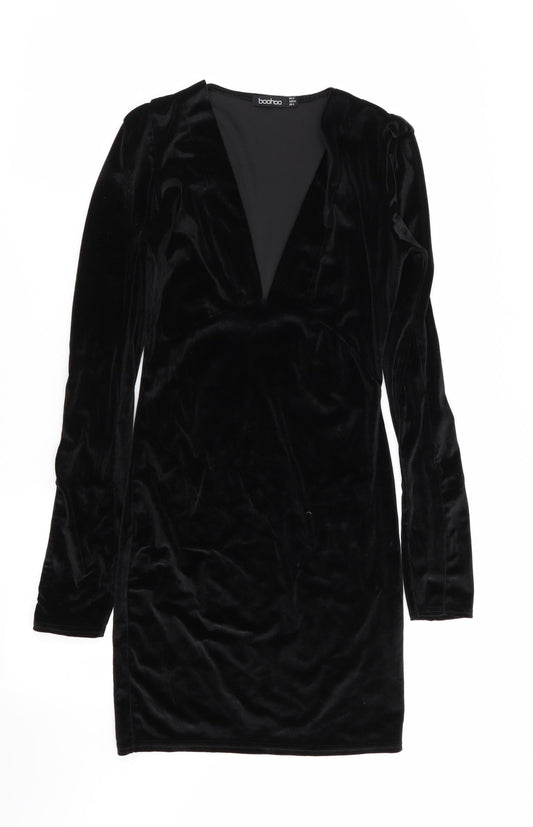 Boohoo Womens Black   Fit & Flare  Size 10