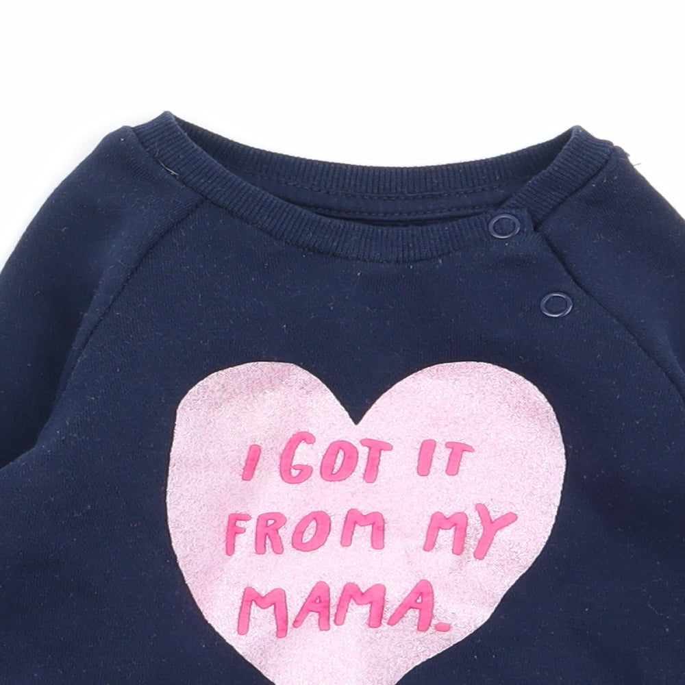 Primark Girls Blue   Pullover Jumper Size 6-9 Months