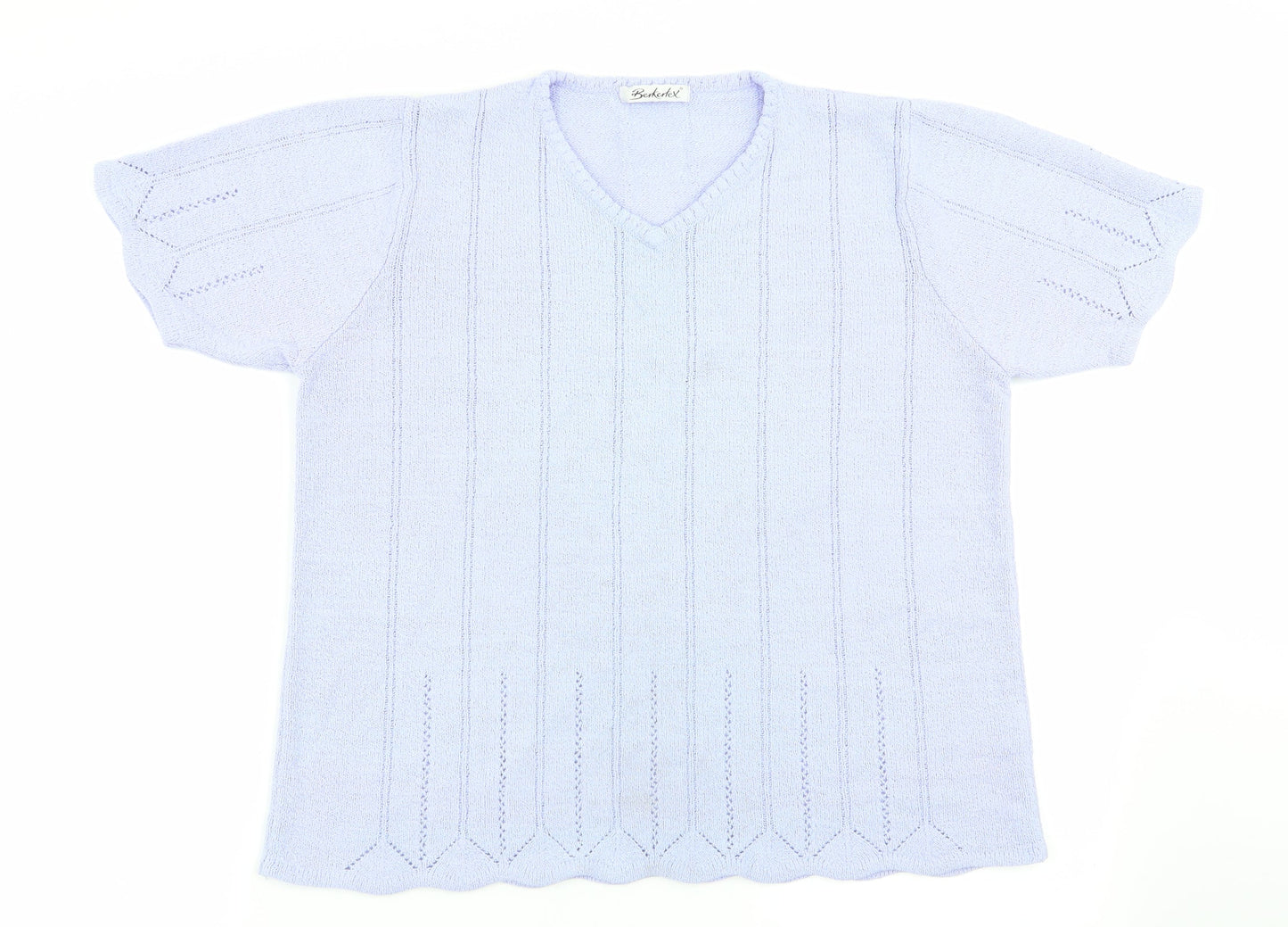 Berkertex Womens Purple   Basic T-Shirt Size 14