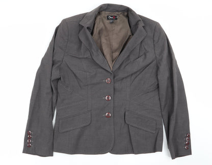 oscar b Womens Brown   Jacket Blazer Size 12