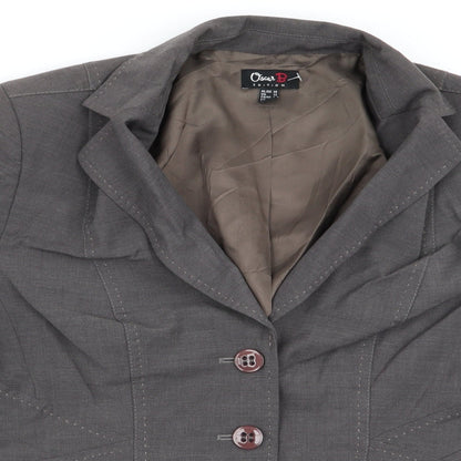 oscar b Womens Brown   Jacket Blazer Size 12