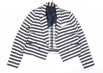 Autograph Womens Multicoloured Striped  Jacket Blazer Size 8
