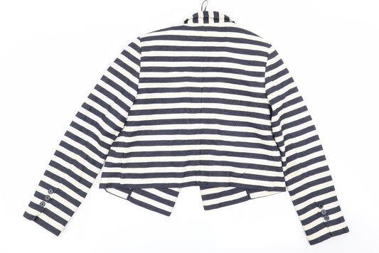 Autograph Womens Multicoloured Striped  Jacket Blazer Size 8