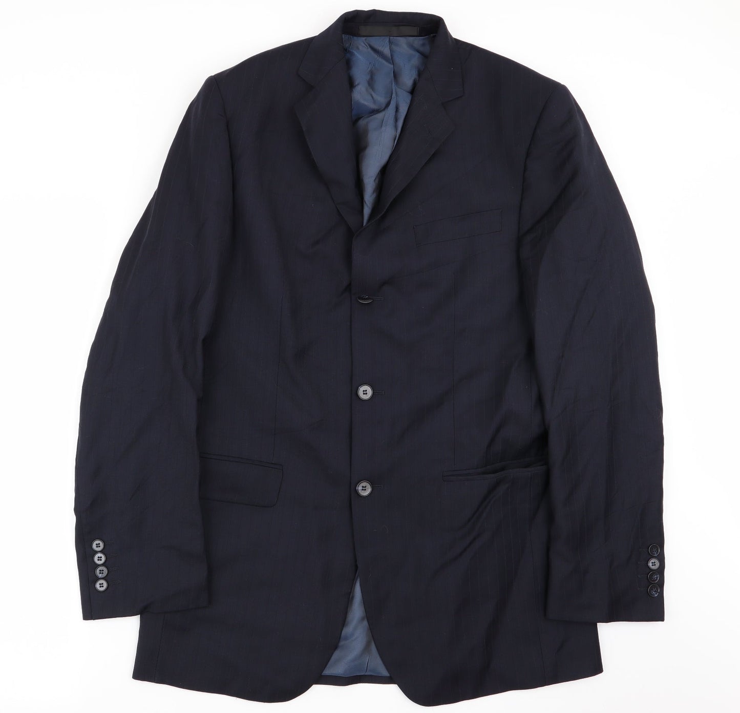 Mens UK Size 38 M&S Regular Blue Suit Jacket
