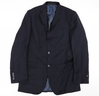 Mens UK Size 38 M&S Regular Blue Suit Jacket