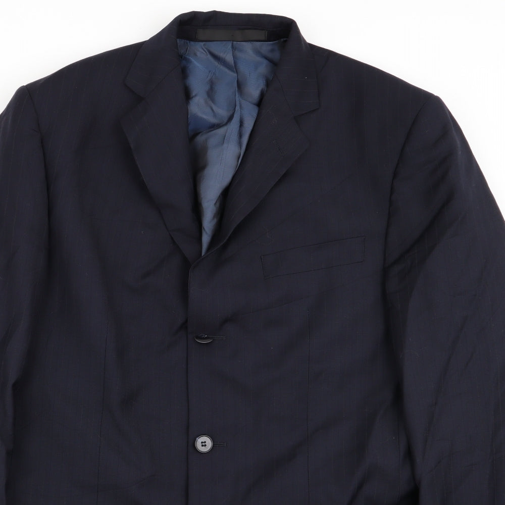Mens UK Size 38 M&S Regular Blue Suit Jacket
