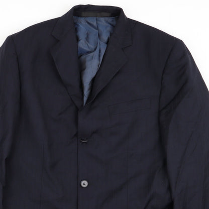 Mens UK Size 38 M&S Regular Blue Suit Jacket