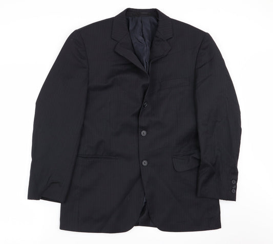 Mens UK Size 38 Burton Regular Blue Suit Jacket