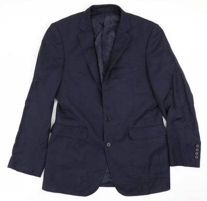 lanficio Mens Blue   Jacket Blazer Size 38