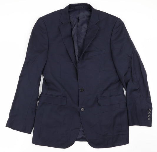 lanficio Mens Blue   Jacket Blazer Size 38