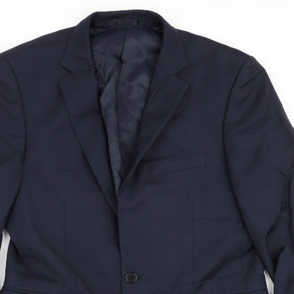 lanficio Mens Blue   Jacket Blazer Size 38