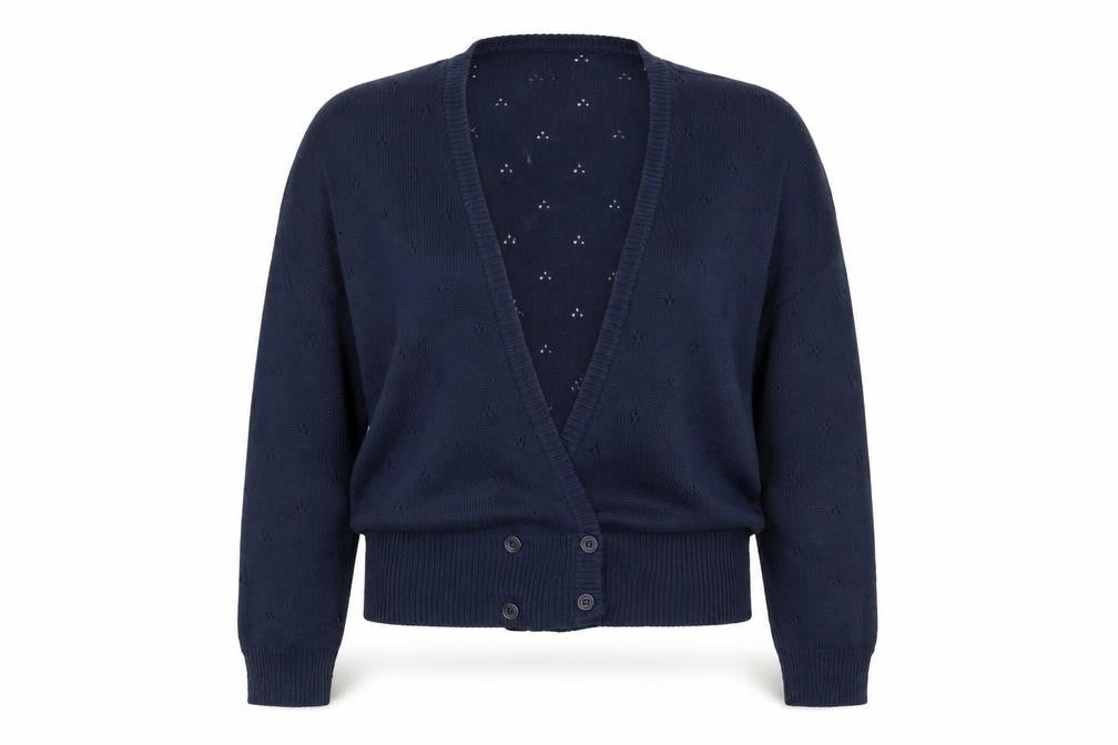 Womens UK Size 12 Littlewoods Blue Cardigan Jumper