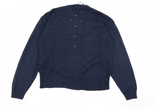 Littlewoods Womens Blue   Cardigan Jumper Size 12