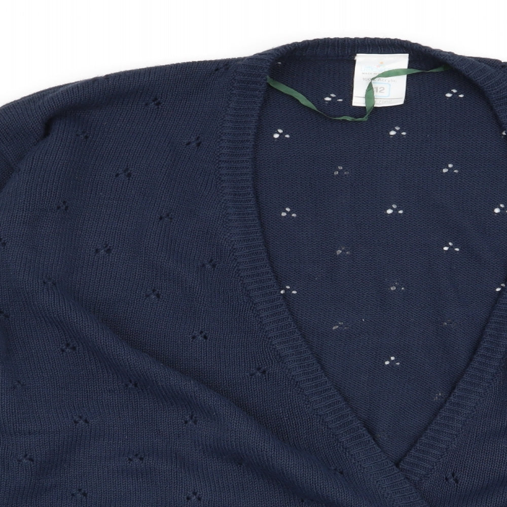 Womens UK Size 12 Littlewoods Blue Cardigan Jumper