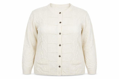 Vilona Womens Beige   Cardigan Jumper Size 18