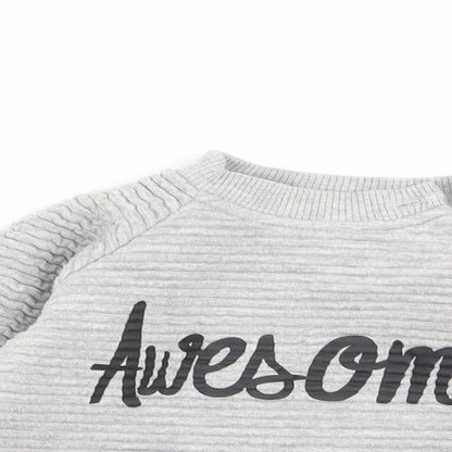 early days Boys Grey   Pullover Jumper Size 6-9 Months