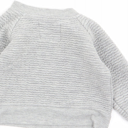 early days Boys Grey   Pullover Jumper Size 6-9 Months
