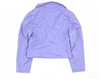 Yessica Womens Purple   Jacket Blazer Size 14