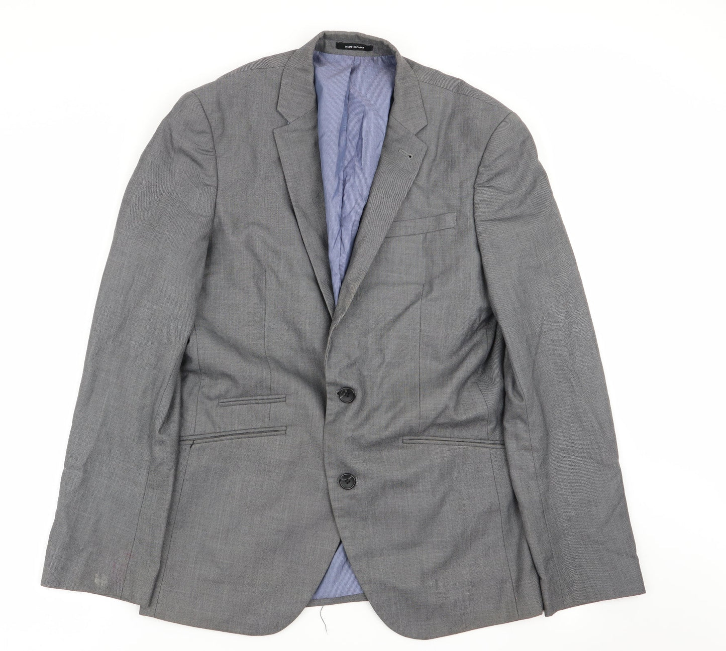 Mens UK Size 38 Cedar Wood State Regular Grey Suit Jacket