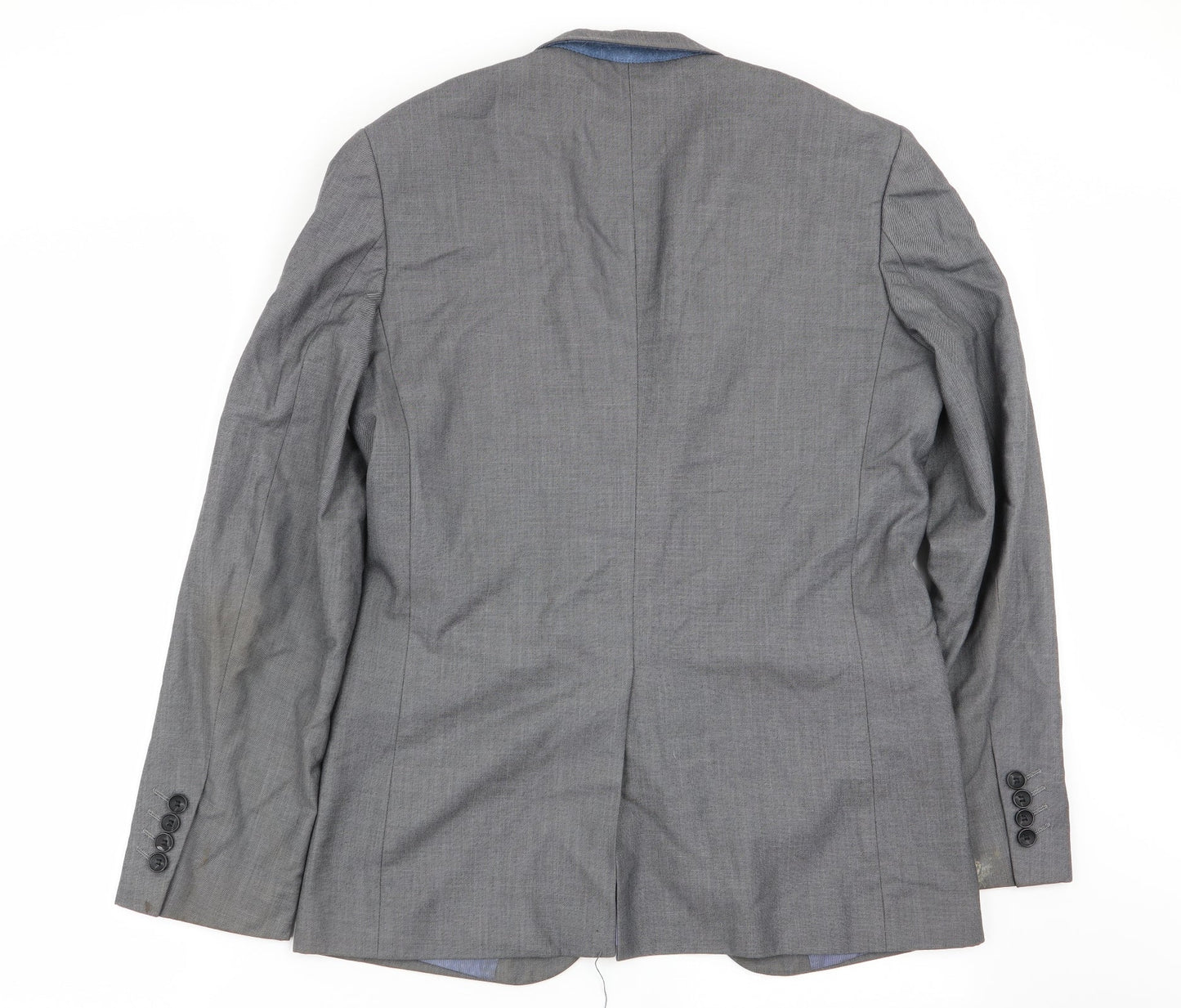 Mens UK Size 38 Cedar Wood State Regular Grey Suit Jacket
