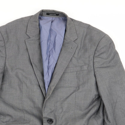 Mens UK Size 38 Cedar Wood State Regular Grey Suit Jacket