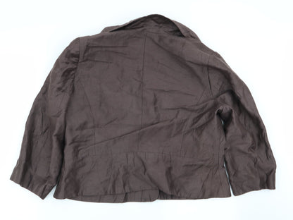 alex and co Womens Brown   Jacket Blazer Size 18