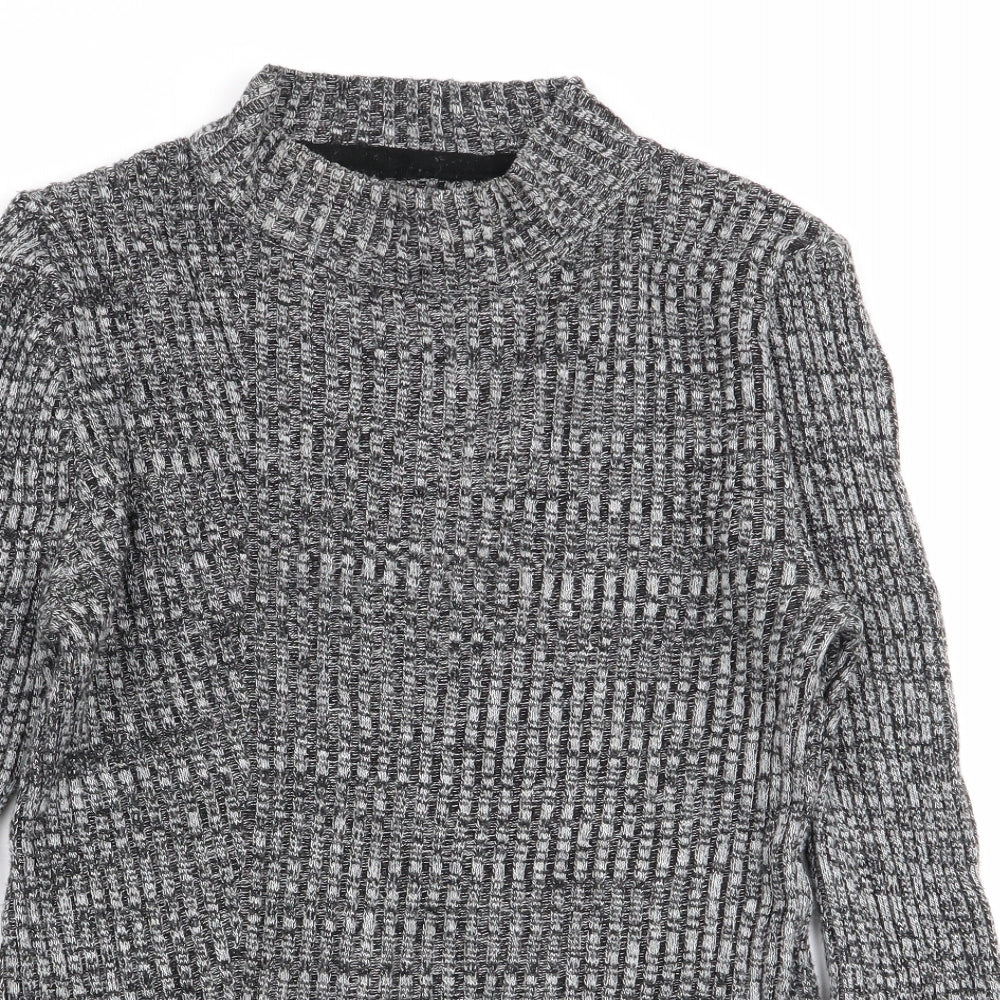 Womens UK Size S Topshop Grey Pullover Jumper