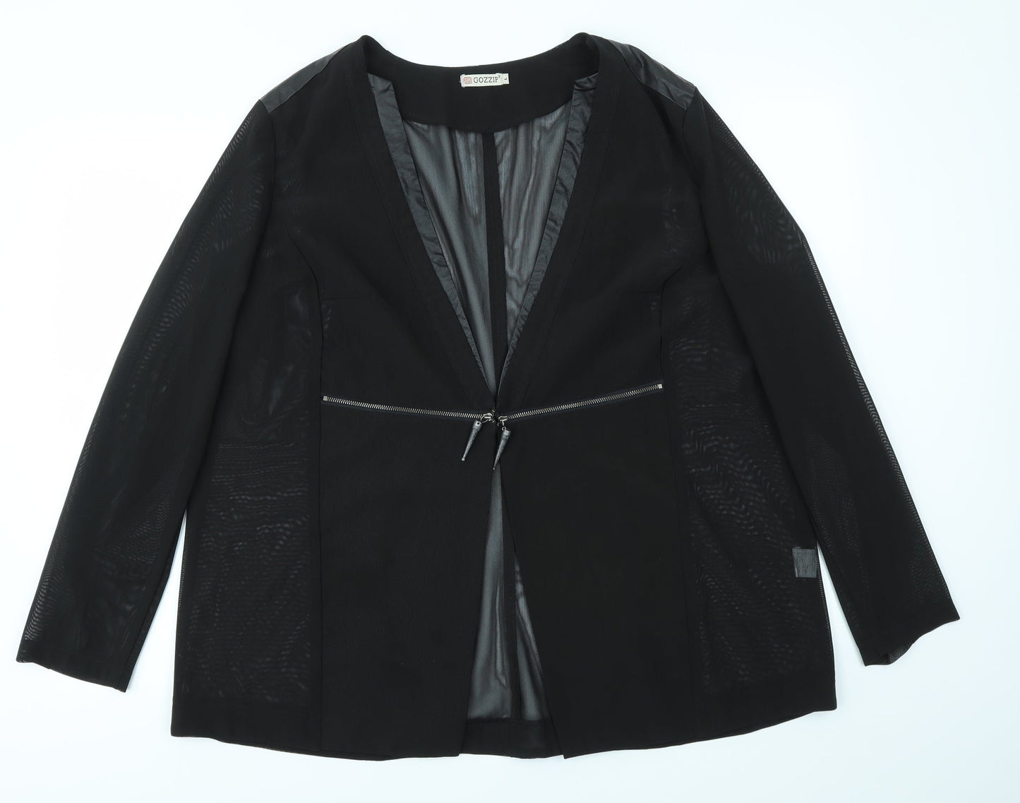GOZZIP  Womens Black   Jacket  Size L