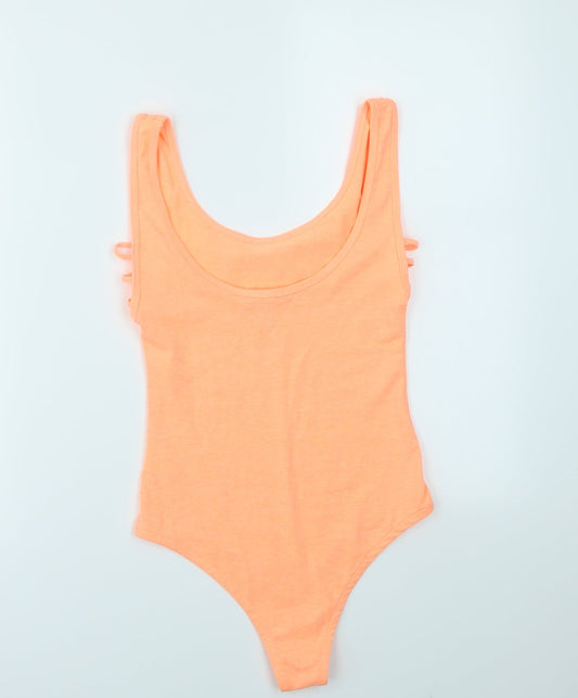Primark Womens Orange   Bodysuit One-Piece Size 4