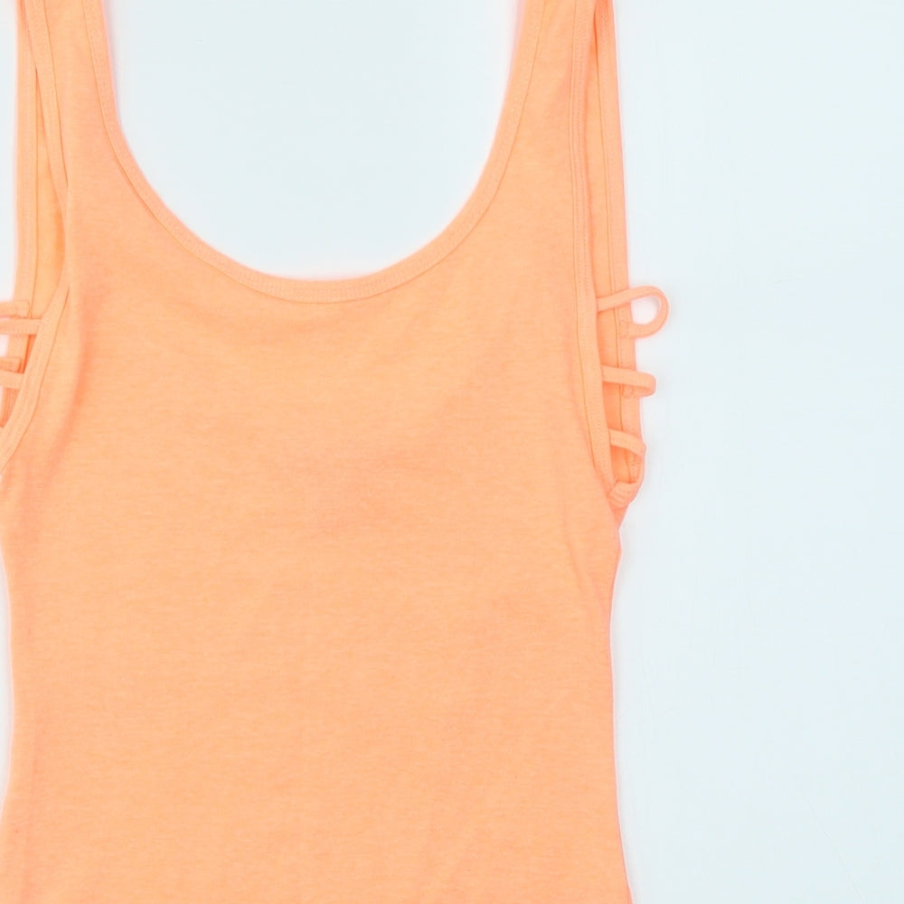 Primark Womens Orange   Bodysuit One-Piece Size 4