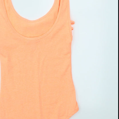 Primark Womens Orange   Bodysuit One-Piece Size 4