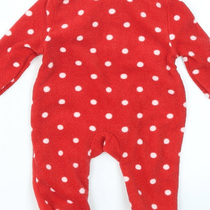 SO CUTE Boys Red Geometric  Cami Bodysuit Size 3-6 Months