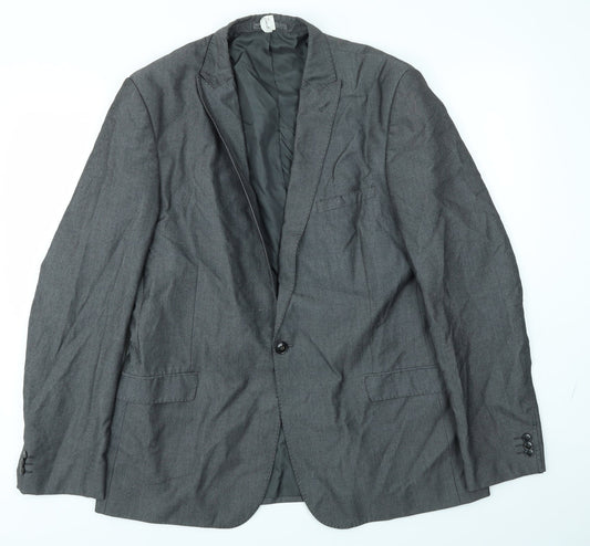 Mens UK Size 44 M&S Regular Grey Suit Jacket